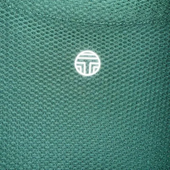 Tory Sport Reflective-Stripe Quarter-Zip Pullover Color: Conifer Size: XL - Picture 6 of 8